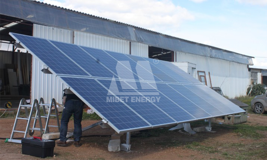 aluminum ground pv mounting system
