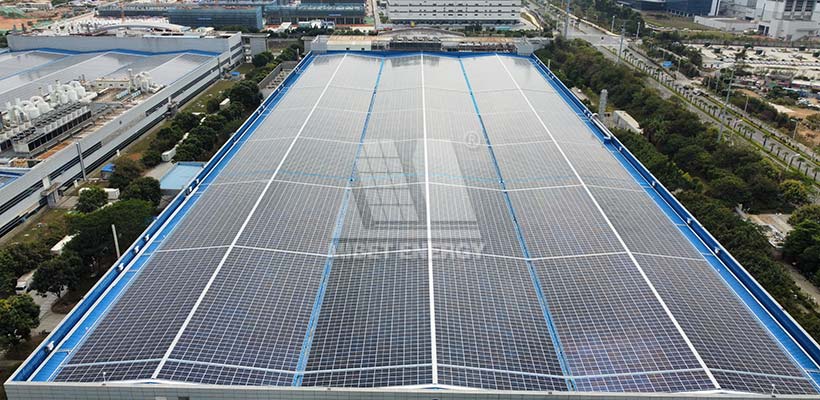 شيامن بقدرة 21 ميجاوات، مشروع الطاقة الشمسية على الأسطح المعدنية في الصين