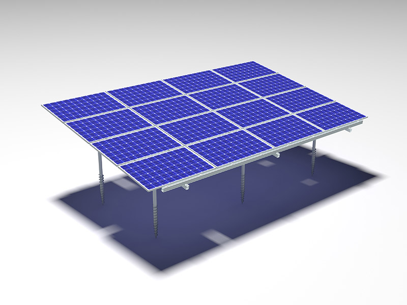 أنظمة تركيب الألواح الشمسية الأرضية